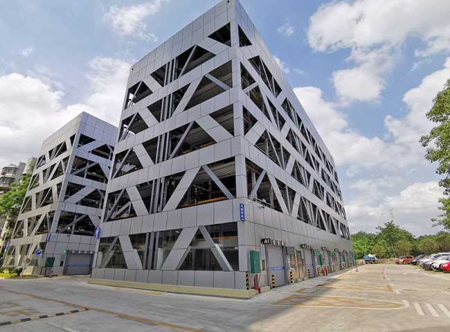 廣西柳州市潭中西路公共停車場項目立體車庫案例 - 中出網(wǎng)-智能出入口門戶