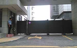 廣東建筑文化遺產(chǎn)保護園（廣州合群二路）智能安全伸縮平移門工程案例 - 中出網(wǎng)-智能出入口門戶