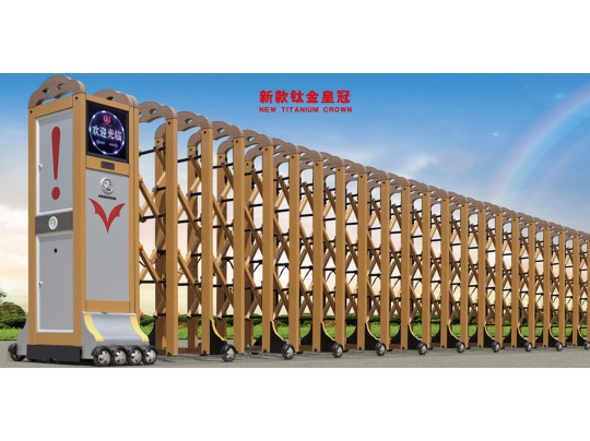 新款鈦金皇冠電動(dòng)伸縮門(mén)