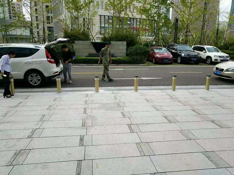 浙江省百合公寓物業(yè)服務(wù)中心升降柱安裝實例 - 中出網(wǎng)-智能出入口門戶