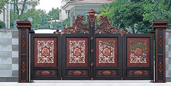 平頂山國(guó)耀世紀(jì)長(zhǎng)江鋁藝大門(mén)案例 - 中出網(wǎng)-智能出入口與停車(chē)充電門(mén)戶