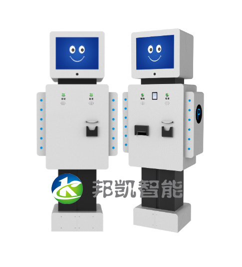 邦凱無(wú)人值守停車收費(fèi)機(jī)器人BKJQR705B 智慧停車機(jī)器人 無(wú)人值守