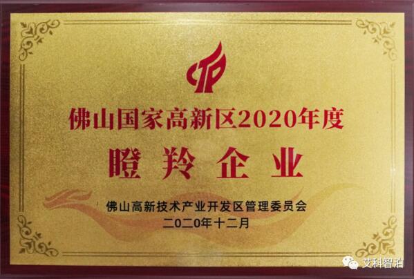 喜訊 | 艾科智泊榮獲佛山國家高新區(qū)瞪羚企業(yè)、領(lǐng)軍企業(yè)