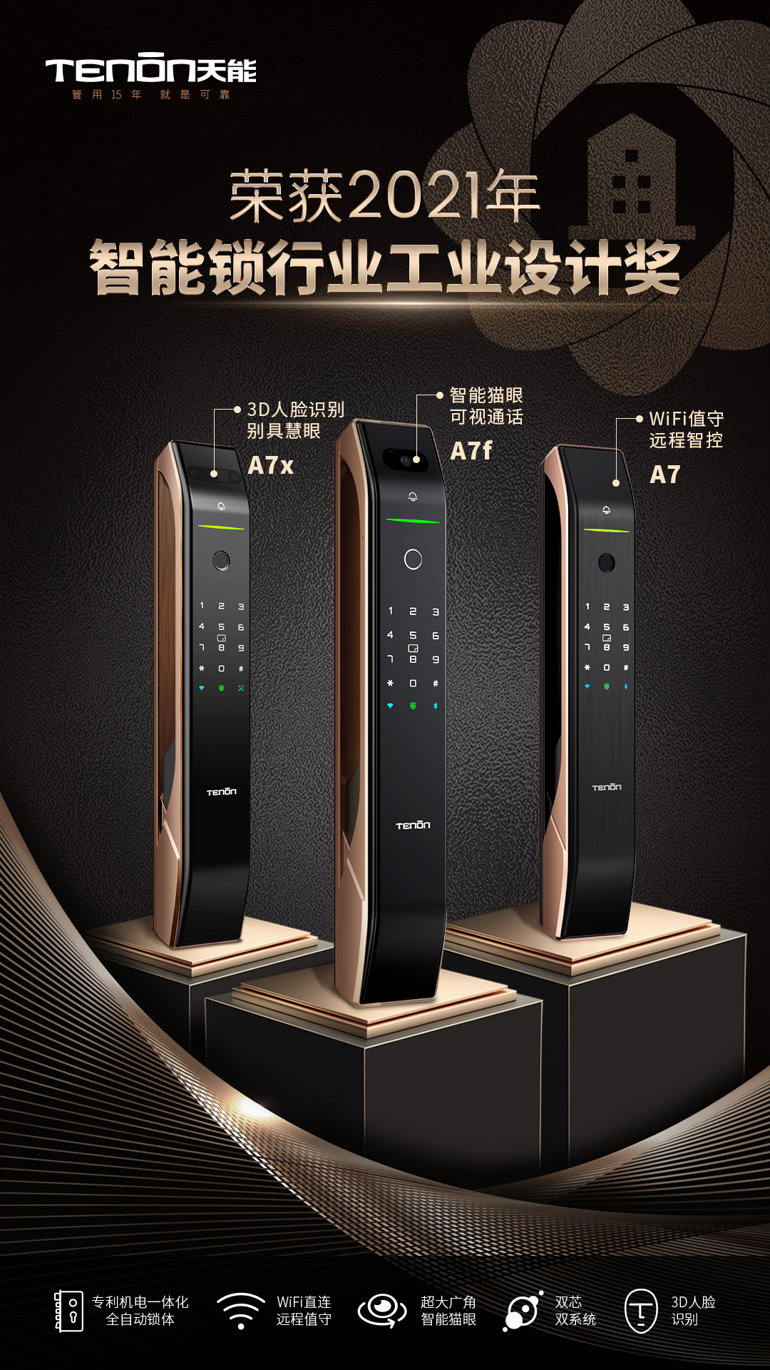 天能智能鎖A7、A7x、A7f
