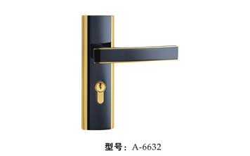 A單舌小插芯門(mén)鎖-6632-槍間金